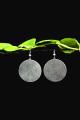 Circular Web Silver Filigree Earring Oxidised 
